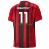 Maillot de Supporter AC Milan Zlatan Ibrahimovic 11 Domicile 2021-22 Pour Homme